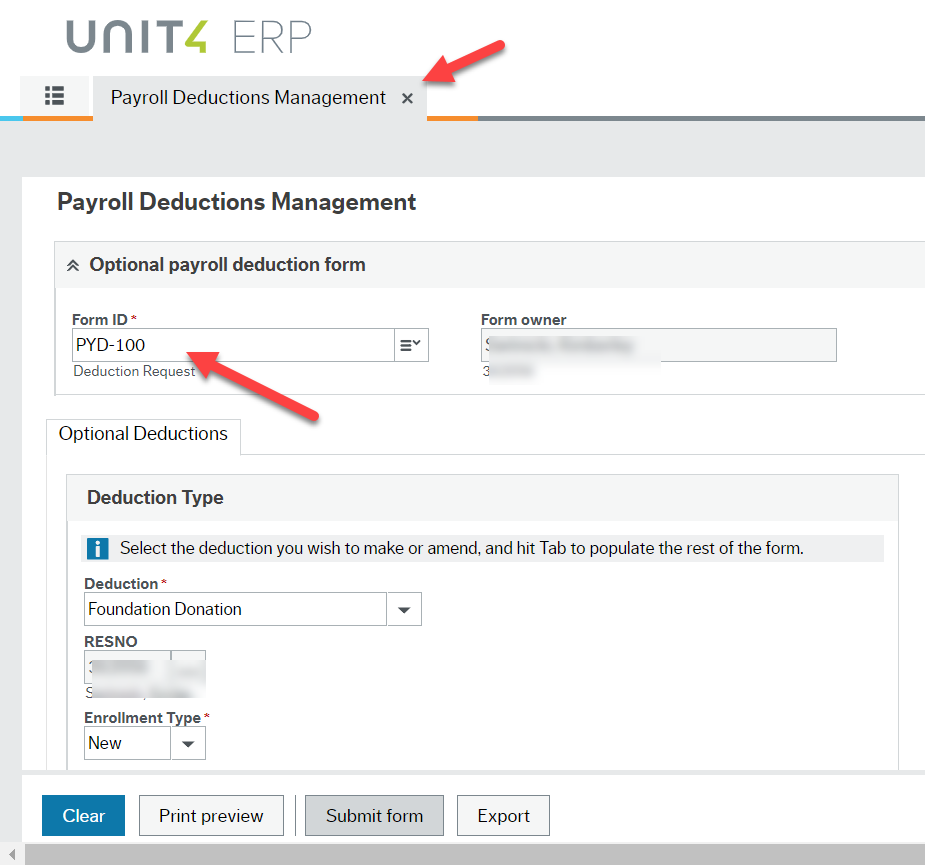 Close the Payroll Deductions Management window